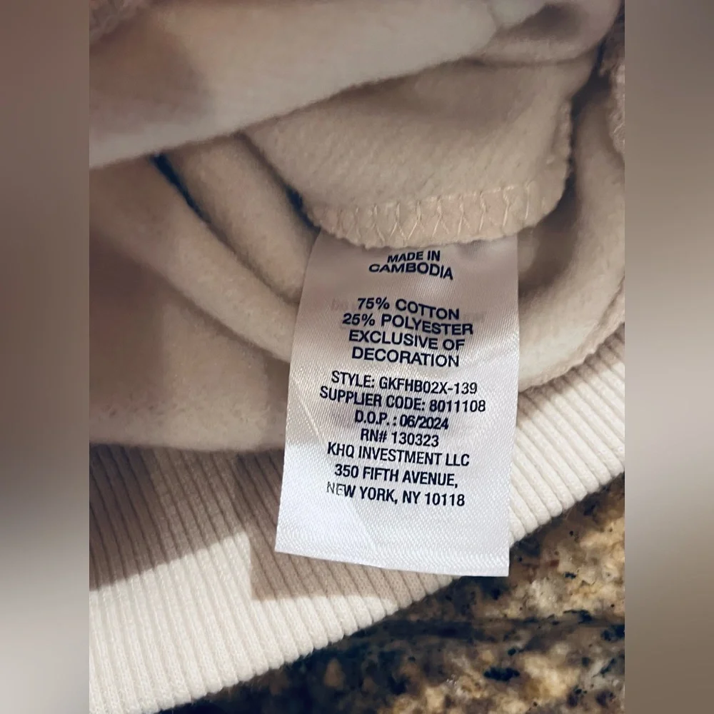 NWT Gap Boys Full Zip Embroidered Hoodie